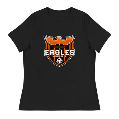 Performance | Women's Relaxed T Shirt | San Bruno Eagles | Shield Logo