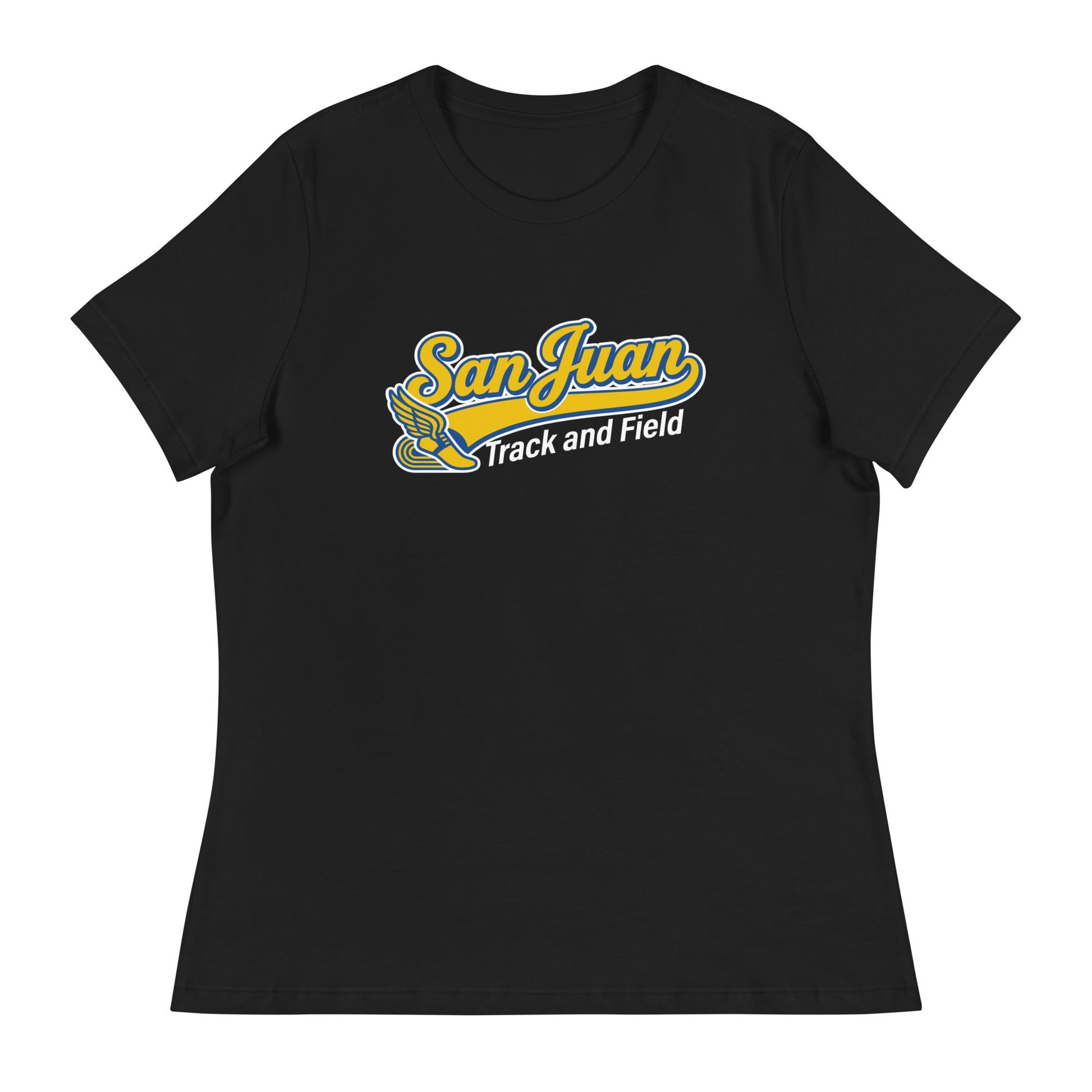 Performance | Women's Relaxed T Shirt | San Juan Track and Field | Script Logo