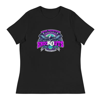 Performance | Women's Relaxed T Shirt | Sand Mountain Knockouts | Ball & Bat Logo