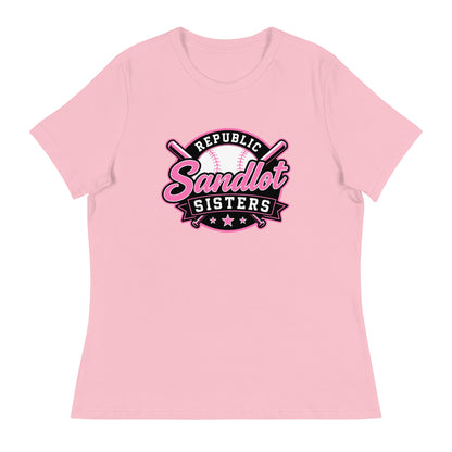 Performance | Women's Relaxed T Shirt | Sandlot Sisters | Badge Logo