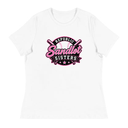Performance | Women's Relaxed T Shirt | Sandlot Sisters | Badge Logo