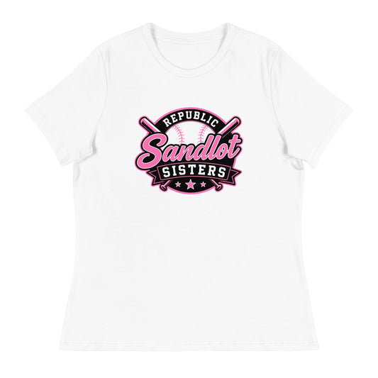 Performance | Women's Relaxed T Shirt | Sandlot Sisters | Badge Logo