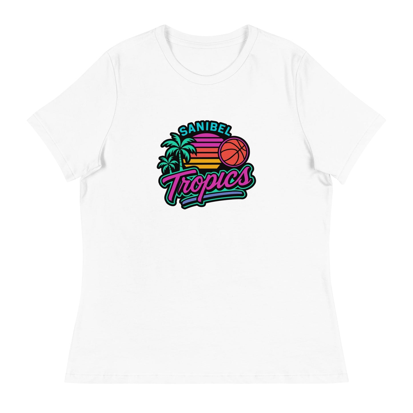 Performance | Women's Relaxed T Shirt | Sanibel Tropics | Coastal Clash Logo