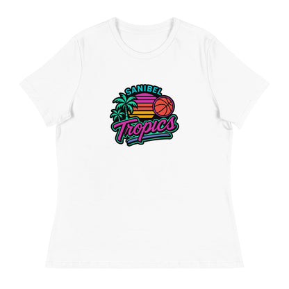 Performance | Women's Relaxed T Shirt | Sanibel Tropics | Coastal Clash Logo