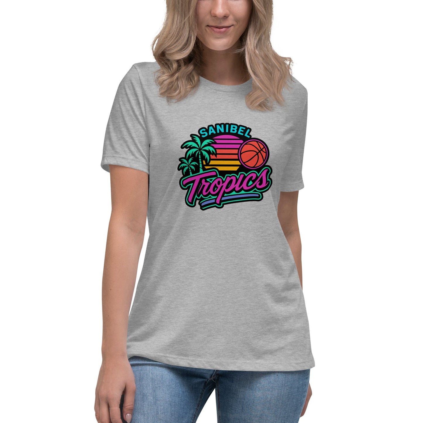 Performance | Women's Relaxed T Shirt | Sanibel Tropics | Coastal Clash Logo