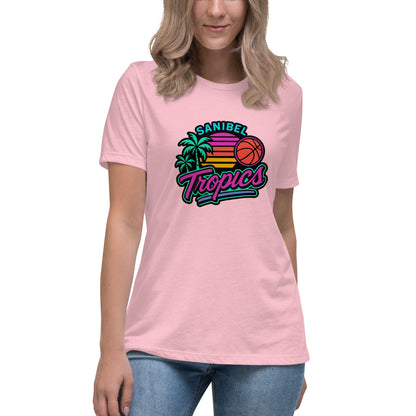 Performance | Women's Relaxed T Shirt | Sanibel Tropics | Coastal Clash Logo