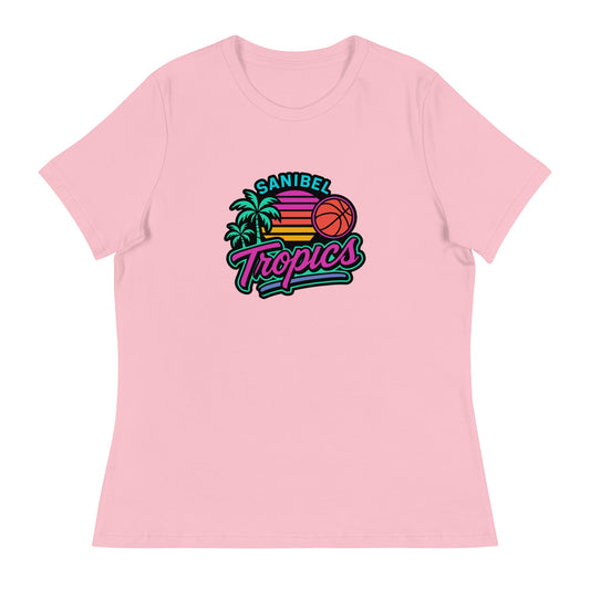 Performance | Women's Relaxed T Shirt | Sanibel Tropics | Coastal Clash Logo