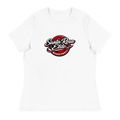 Performance | Women's Relaxed T Shirt | Santa Rosa Elite | Crimson Crest Logo
