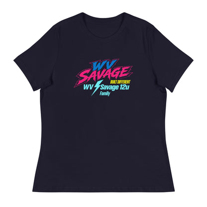 Performance | Women's Relaxed T Shirt | Savage | Modern Text Logo