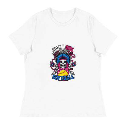 Performance | Women's Relaxed T Shirt | Savage Softball | Athletics Logo
