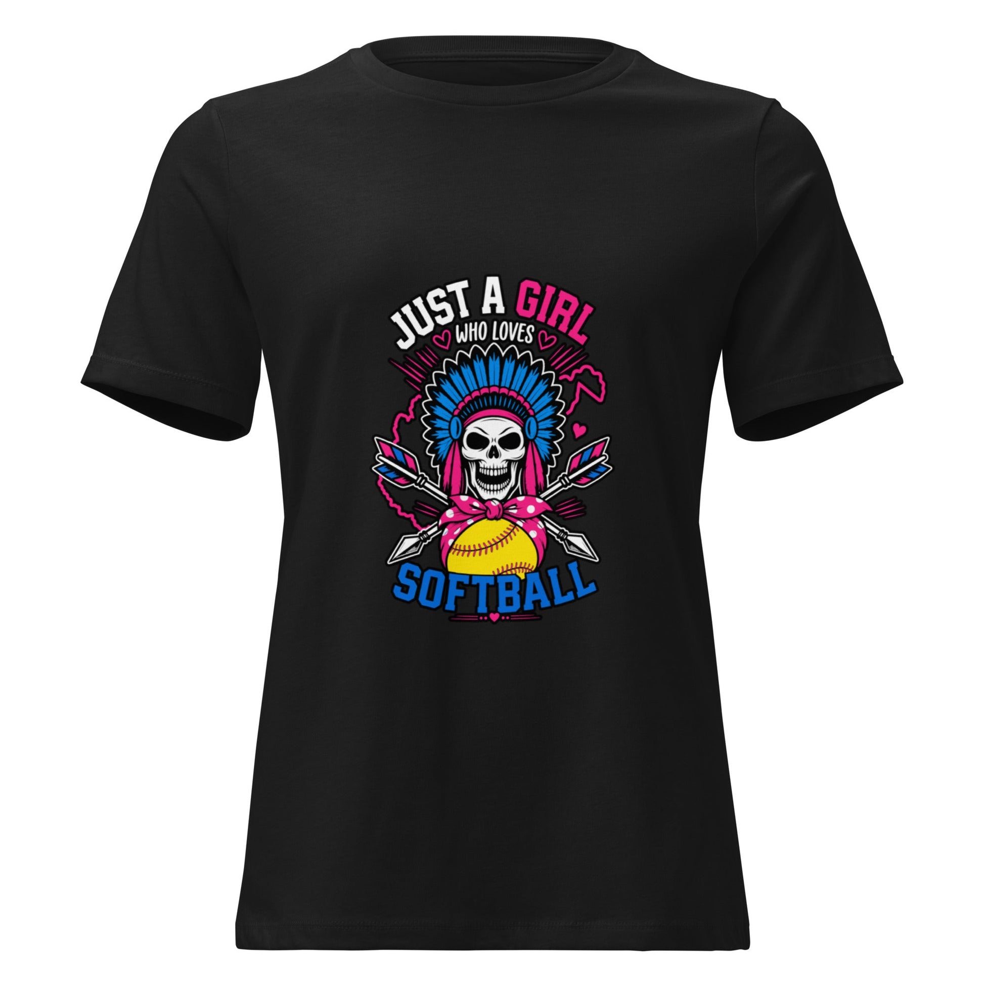 Performance | Women's Relaxed T Shirt | Savage Softball | Athletics Logo