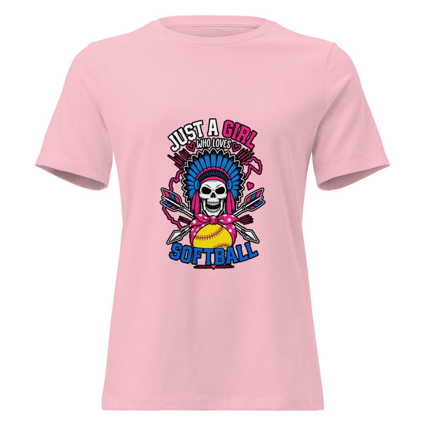 Performance | Women's Relaxed T Shirt | Savage Softball | Athletics Logo