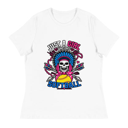 Performance | Women's Relaxed T Shirt | Savage Softball | Athletics Logo