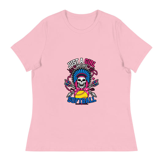 Performance | Women's Relaxed T Shirt | Savage Softball | Athletics Logo