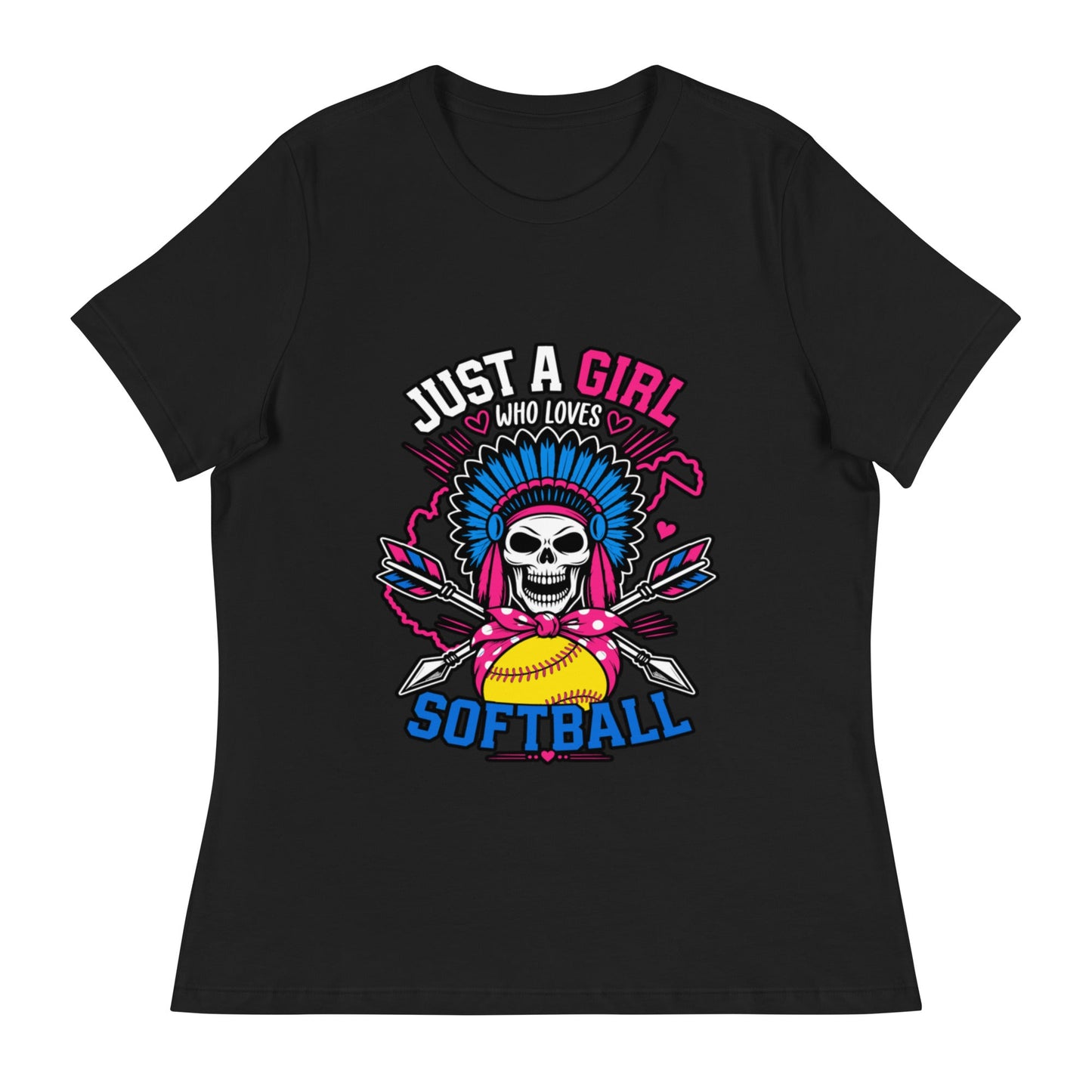 Performance | Women's Relaxed T Shirt | Savage Softball | Athletics Logo