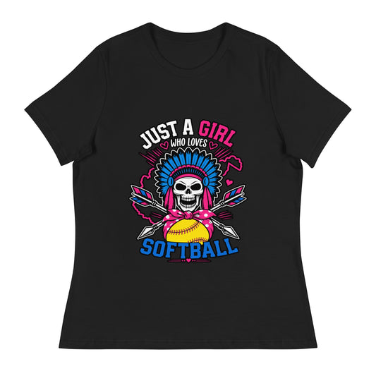 Performance | Women's Relaxed T Shirt | Savage Softball | Athletics Logo