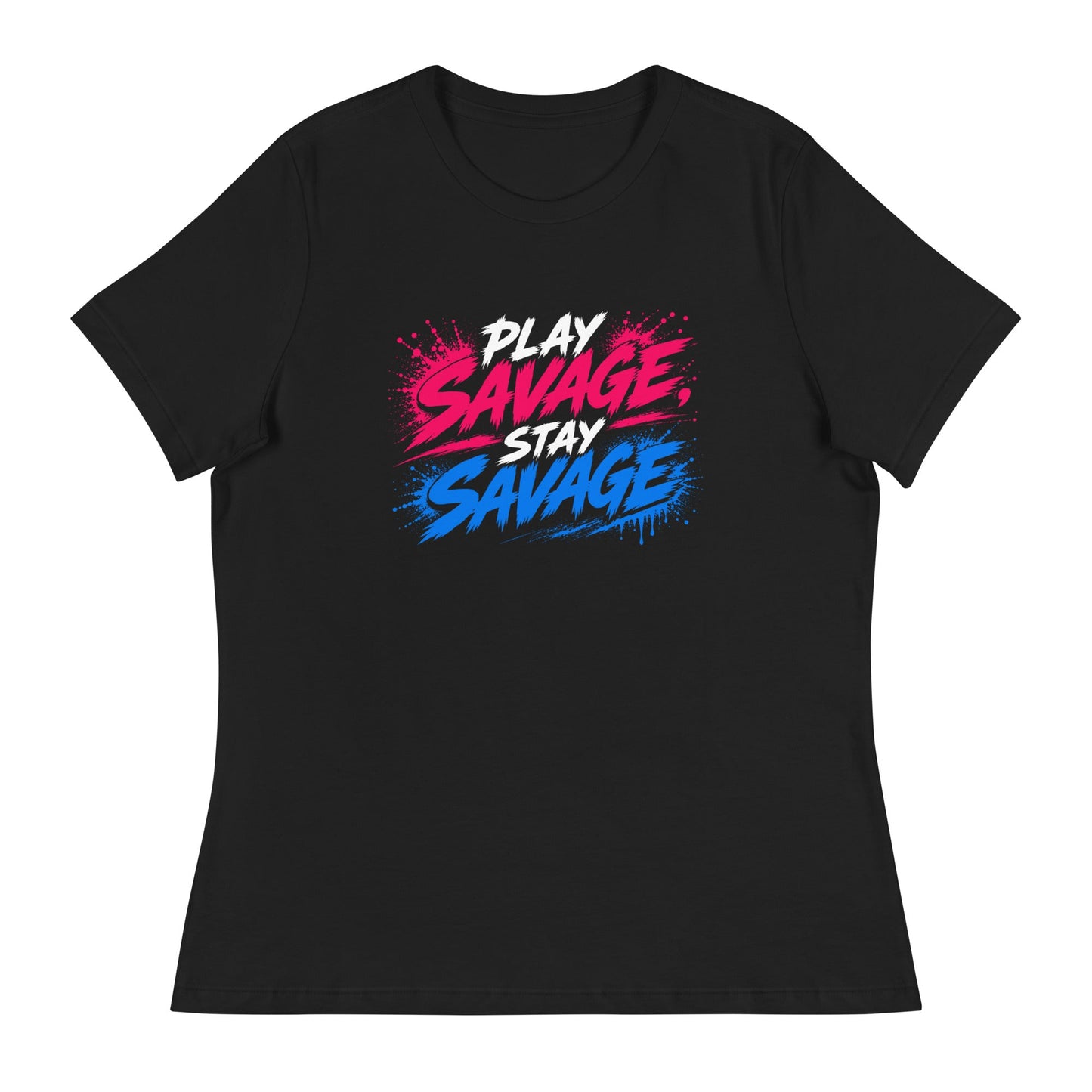 Performance | Women's Relaxed T Shirt | Savage Softball | Play Stay Logo