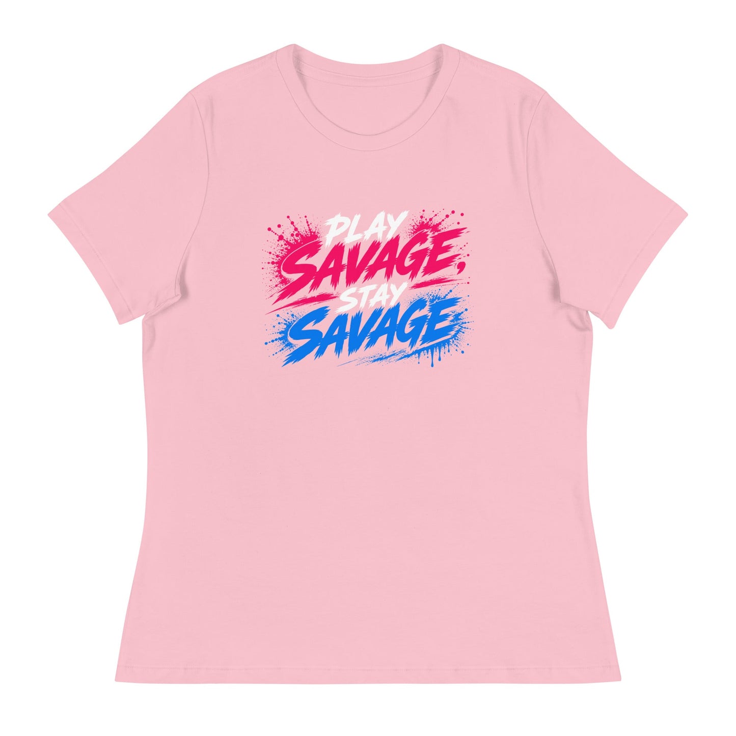 Performance | Women's Relaxed T Shirt | Savage Softball | Play Stay Logo