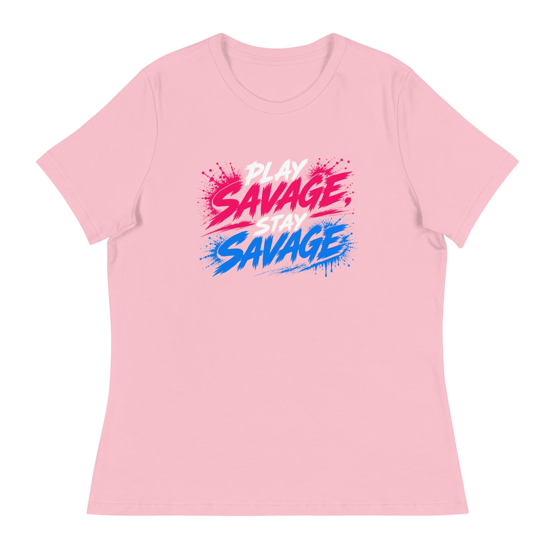 Performance | Women's Relaxed T Shirt | Savage Softball | Play Stay Logo