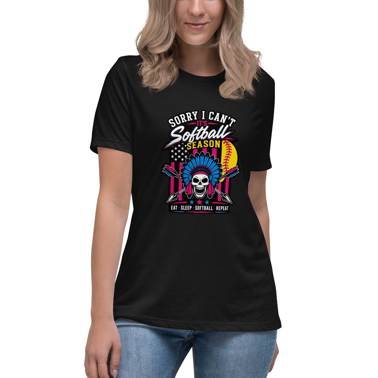 Performance | Women's Relaxed T Shirt | Savage Softball | Tribal Ace Logo