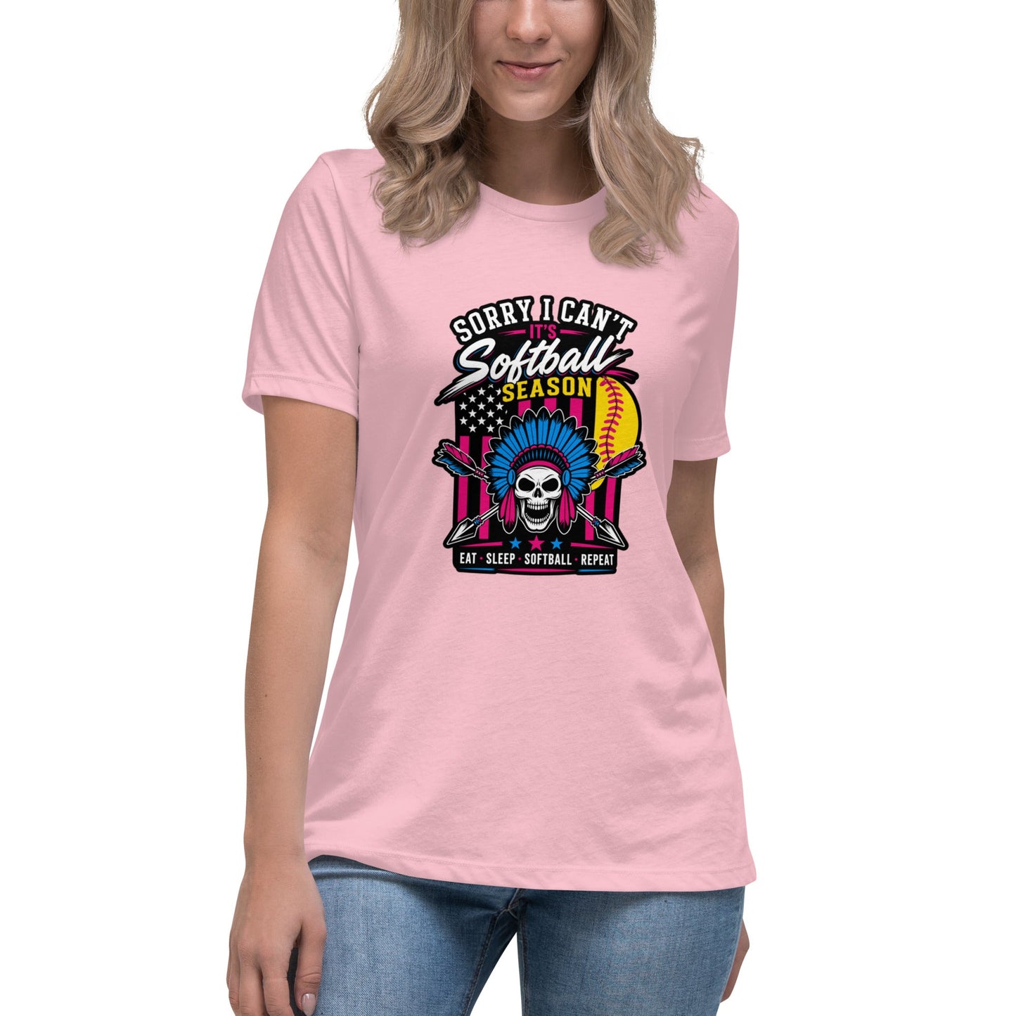 Performance | Women's Relaxed T Shirt | Savage Softball | Tribal Ace Logo
