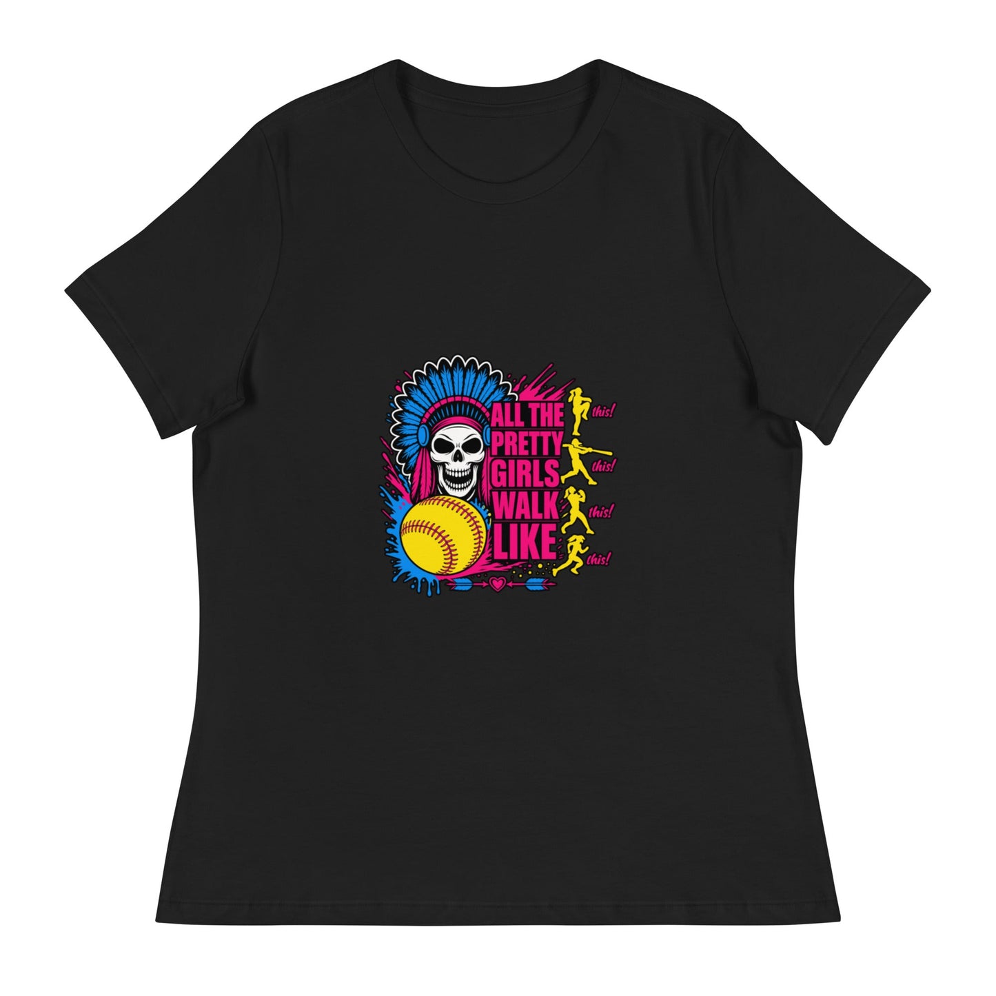 Performance | Women's Relaxed T Shirt | Savage Softball | Varsity Vanguard Logo