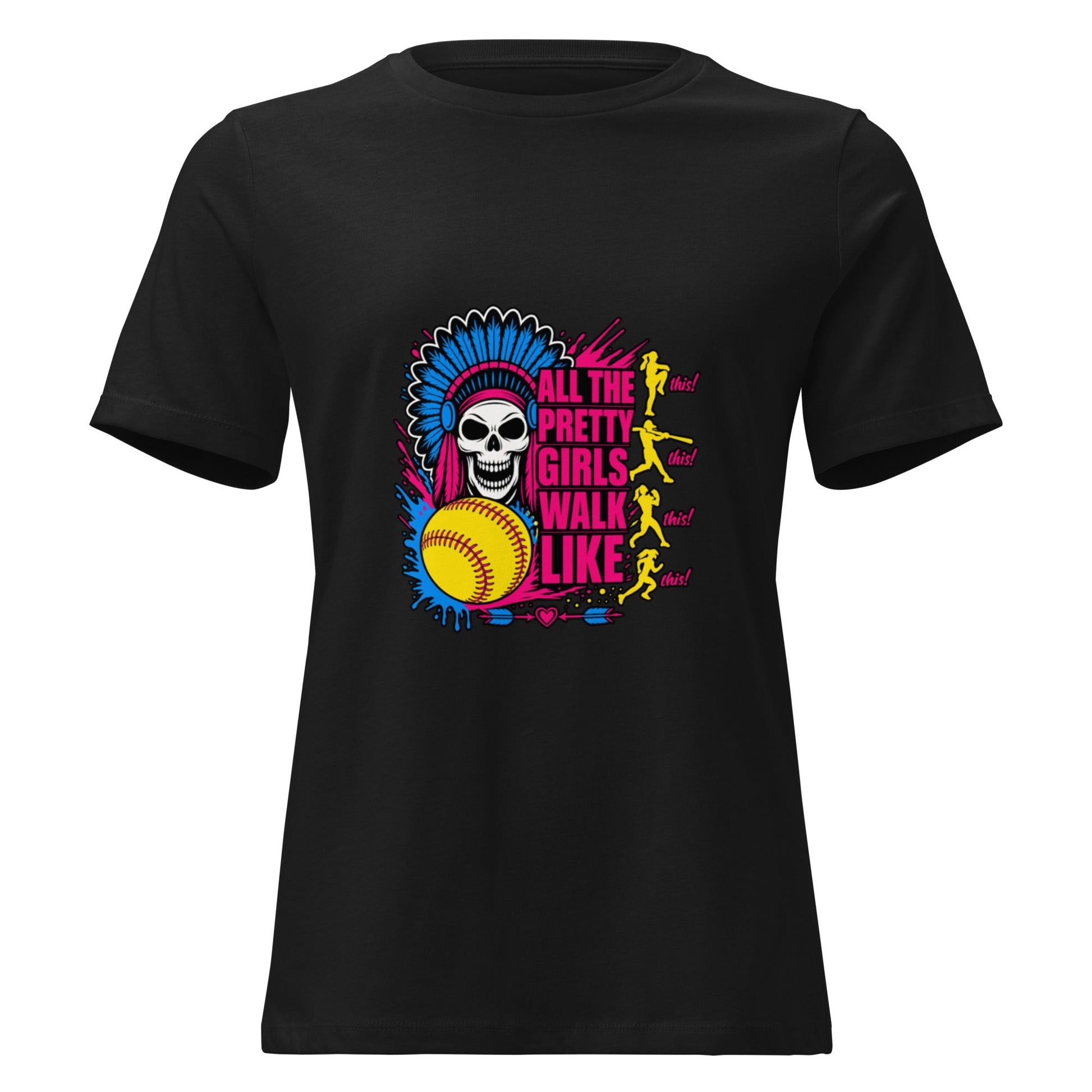 Performance | Women's Relaxed T Shirt | Savage Softball | Varsity Vanguard Logo