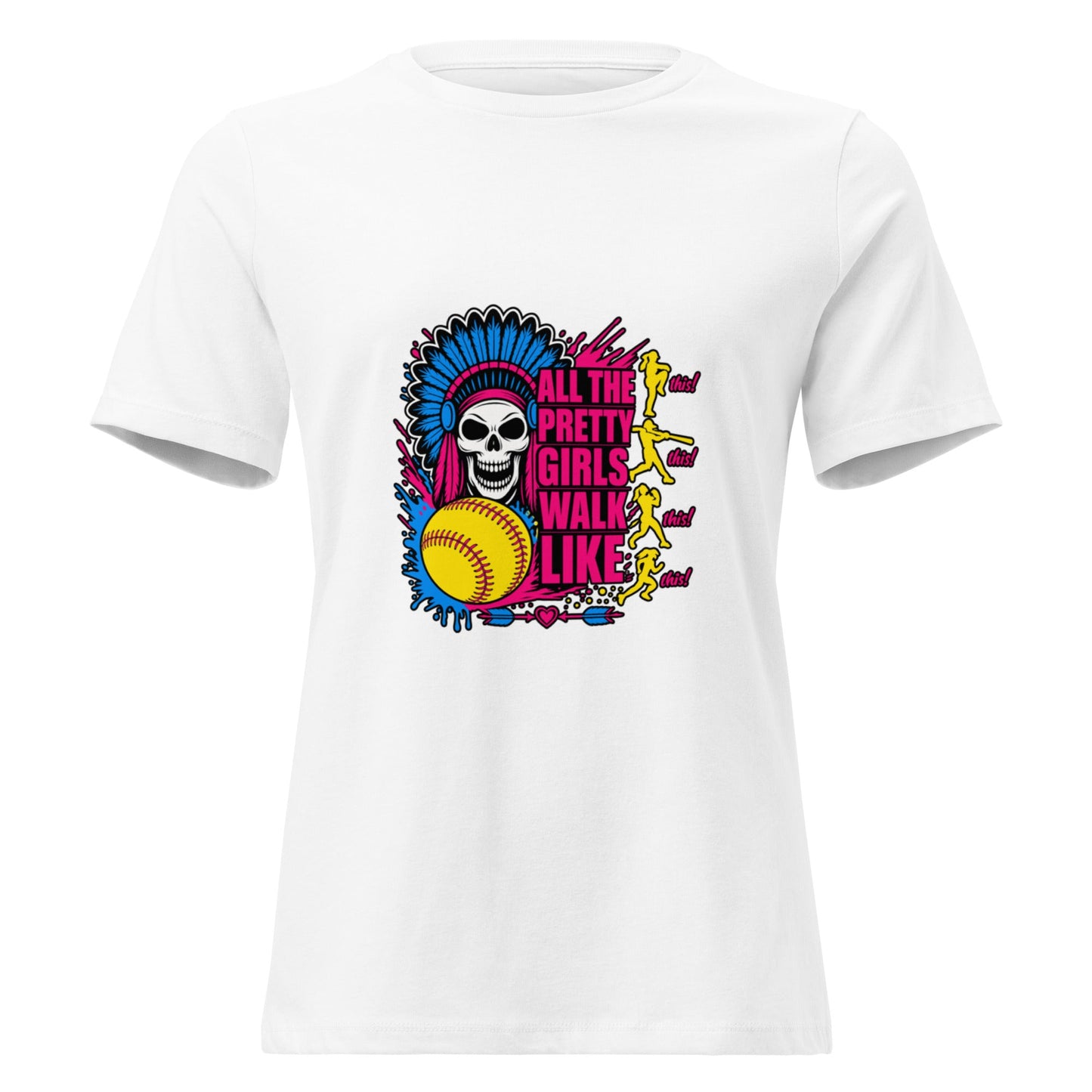 Performance | Women's Relaxed T Shirt | Savage Softball | Varsity Vanguard Logo