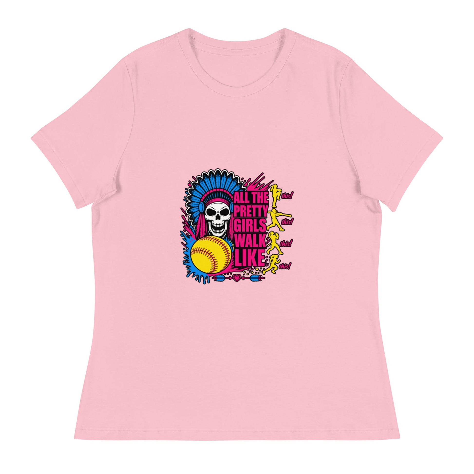 Performance | Women's Relaxed T Shirt | Savage Softball | Varsity Vanguard Logo