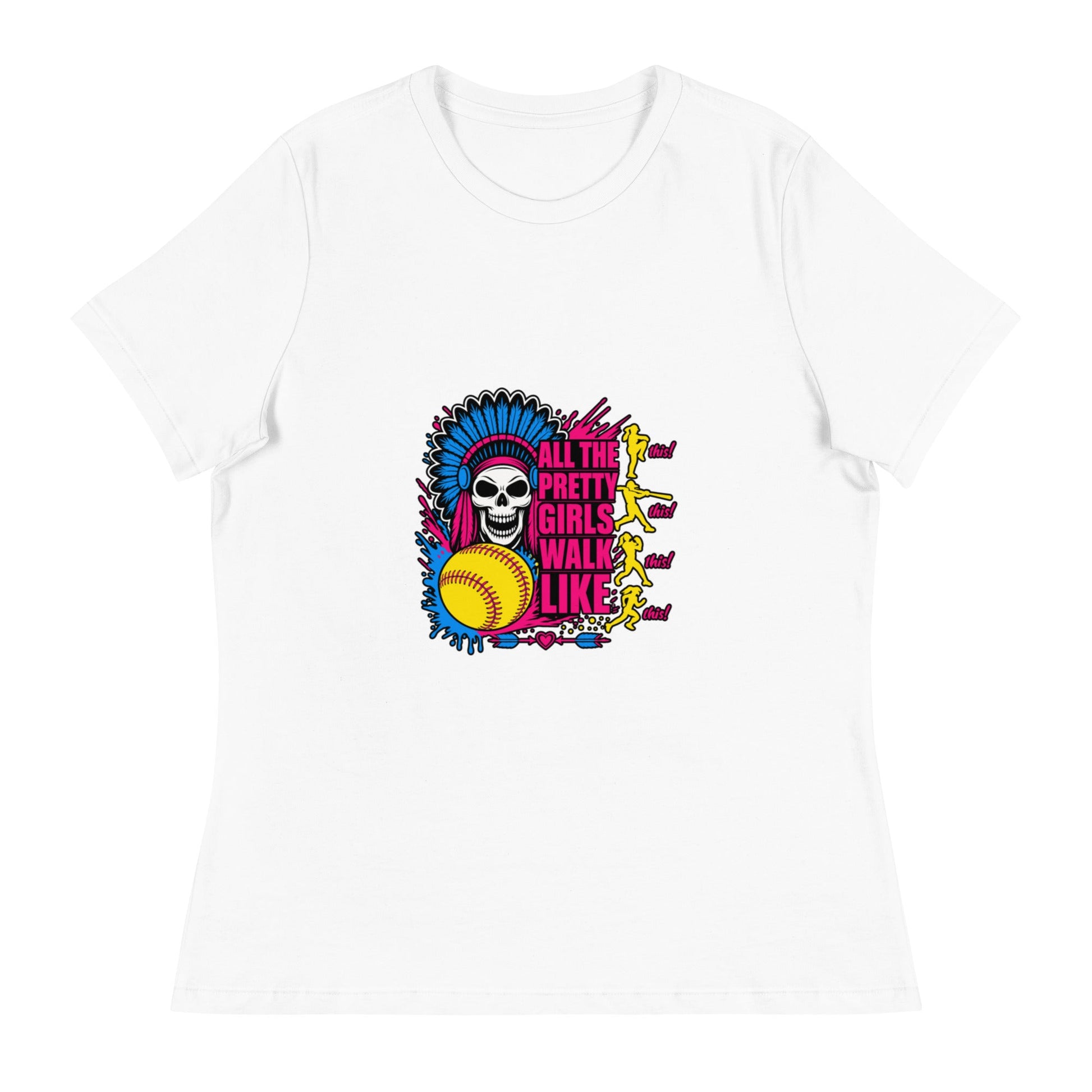 Performance | Women's Relaxed T Shirt | Savage Softball | Varsity Vanguard Logo