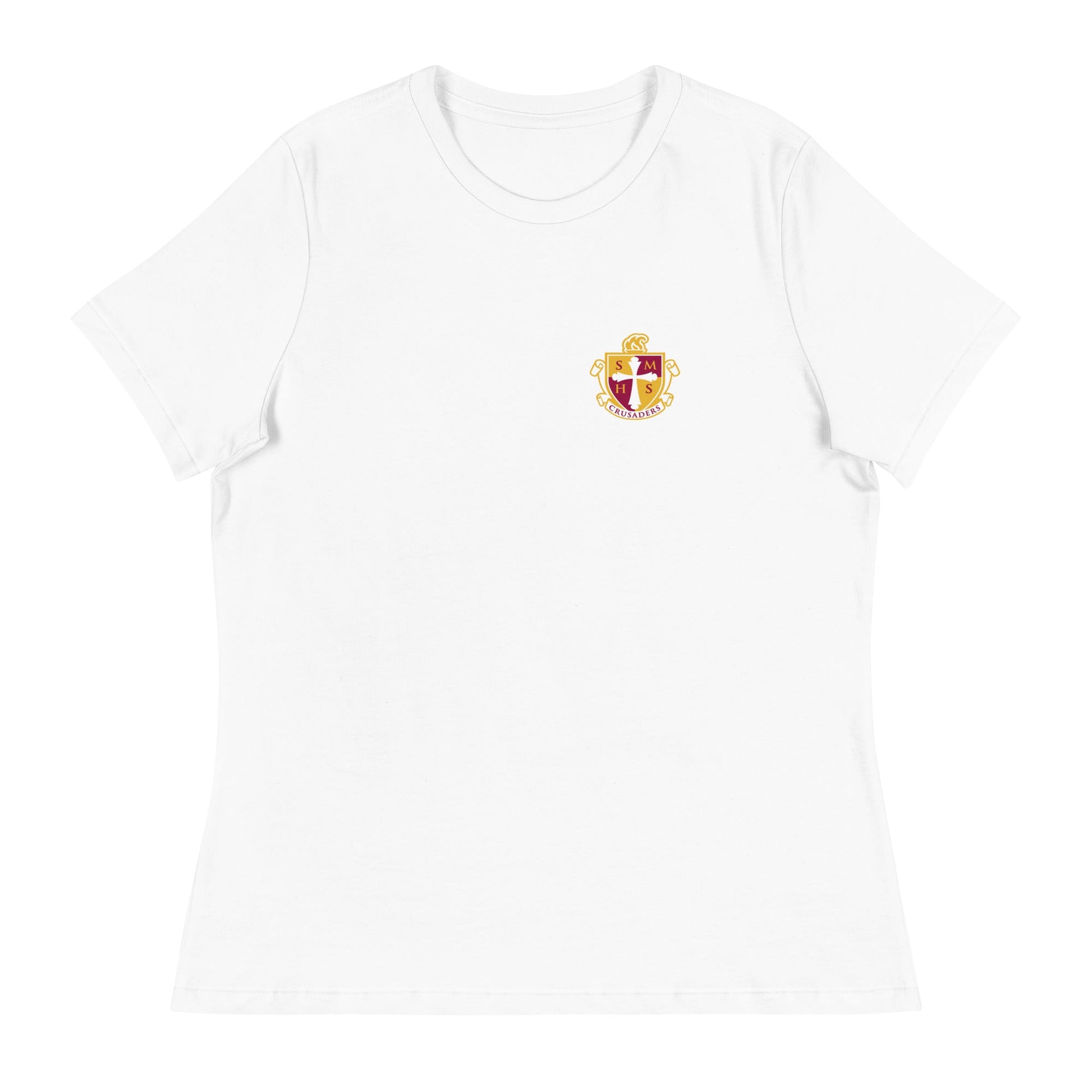Performance | Women's Relaxed T Shirt | Scecina High School Track and Field | Crest Logo