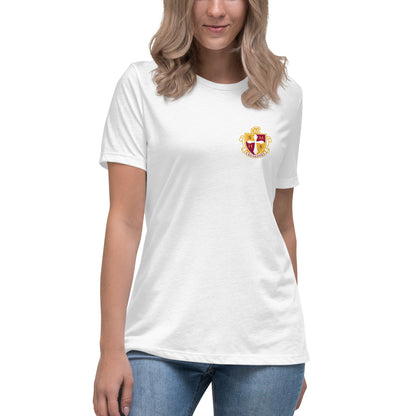Performance | Women's Relaxed T Shirt | Scecina High School Track and Field | Crest Logo
