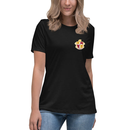 Performance | Women's Relaxed T Shirt | Scecina High School Track and Field | Crest Logo