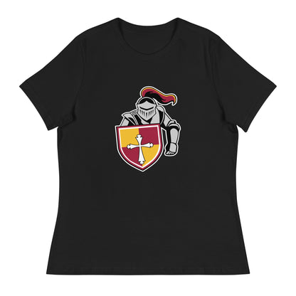 Performance | Women's Relaxed T Shirt | Scecina High School Track and Field | Crusader Logo