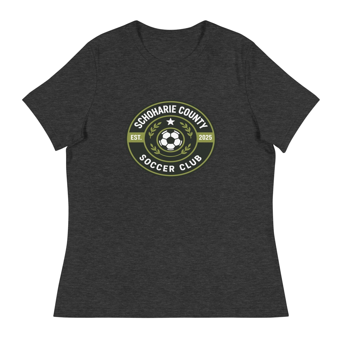 Performance | Women's Relaxed T Shirt | Schoharie County Soccer Club | Badge Logo