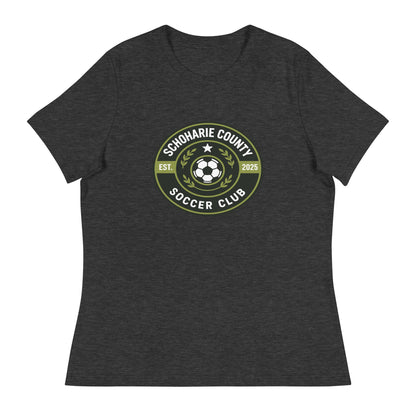 Performance | Women's Relaxed T Shirt | Schoharie County Soccer Club | Badge Logo