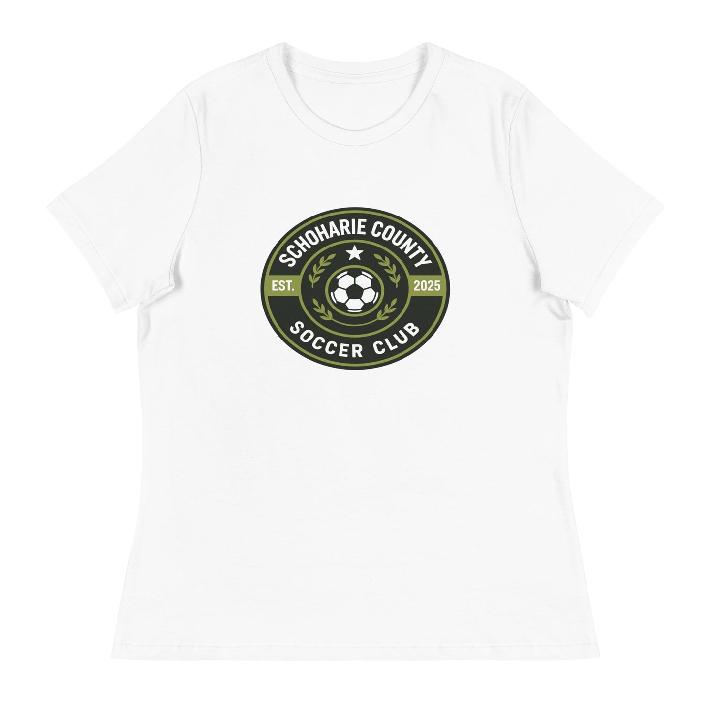 Performance | Women's Relaxed T Shirt | Schoharie County Soccer Club | Badge Logo