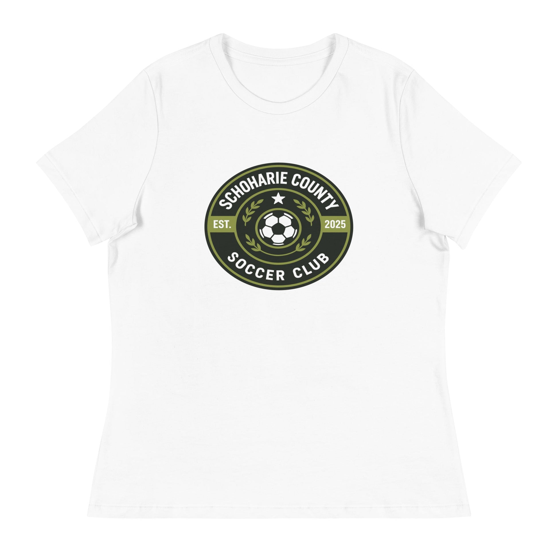 Performance | Women's Relaxed T Shirt | Schoharie County Soccer Club | Badge Logo