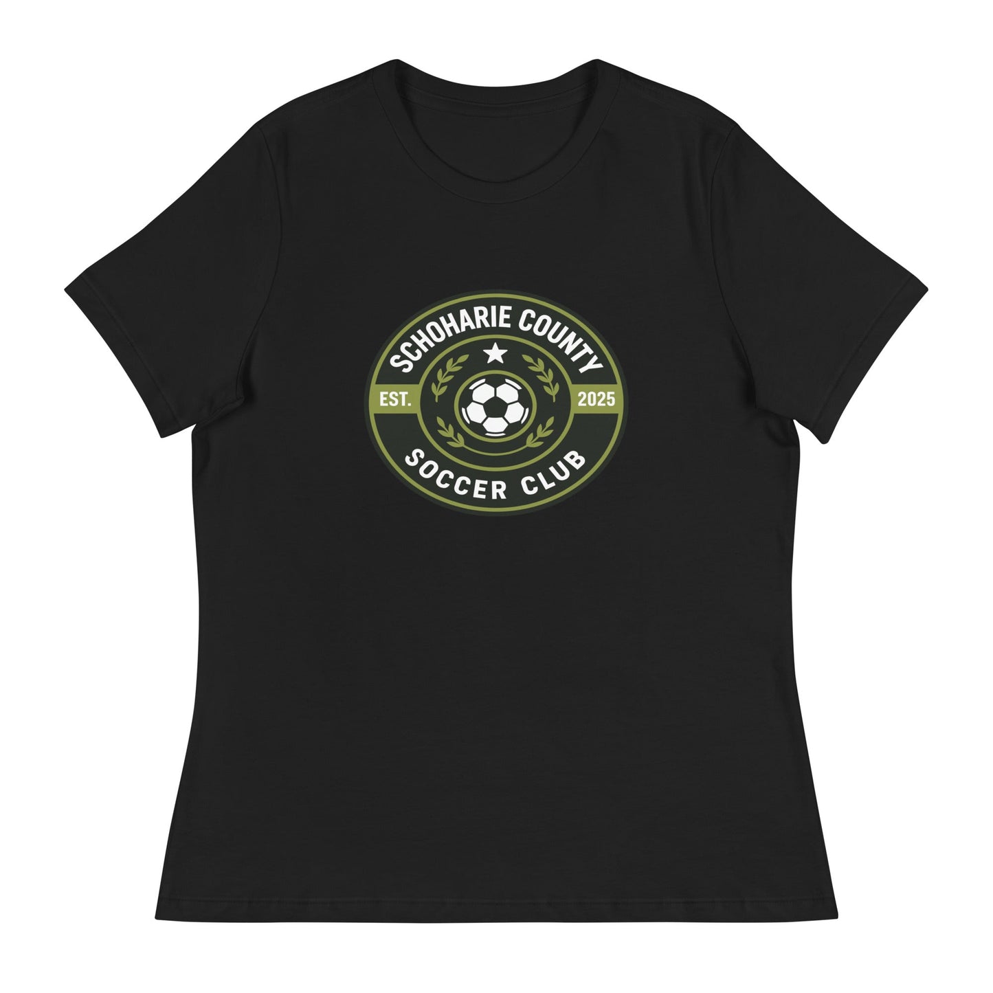Performance | Women's Relaxed T Shirt | Schoharie County Soccer Club | Badge Logo