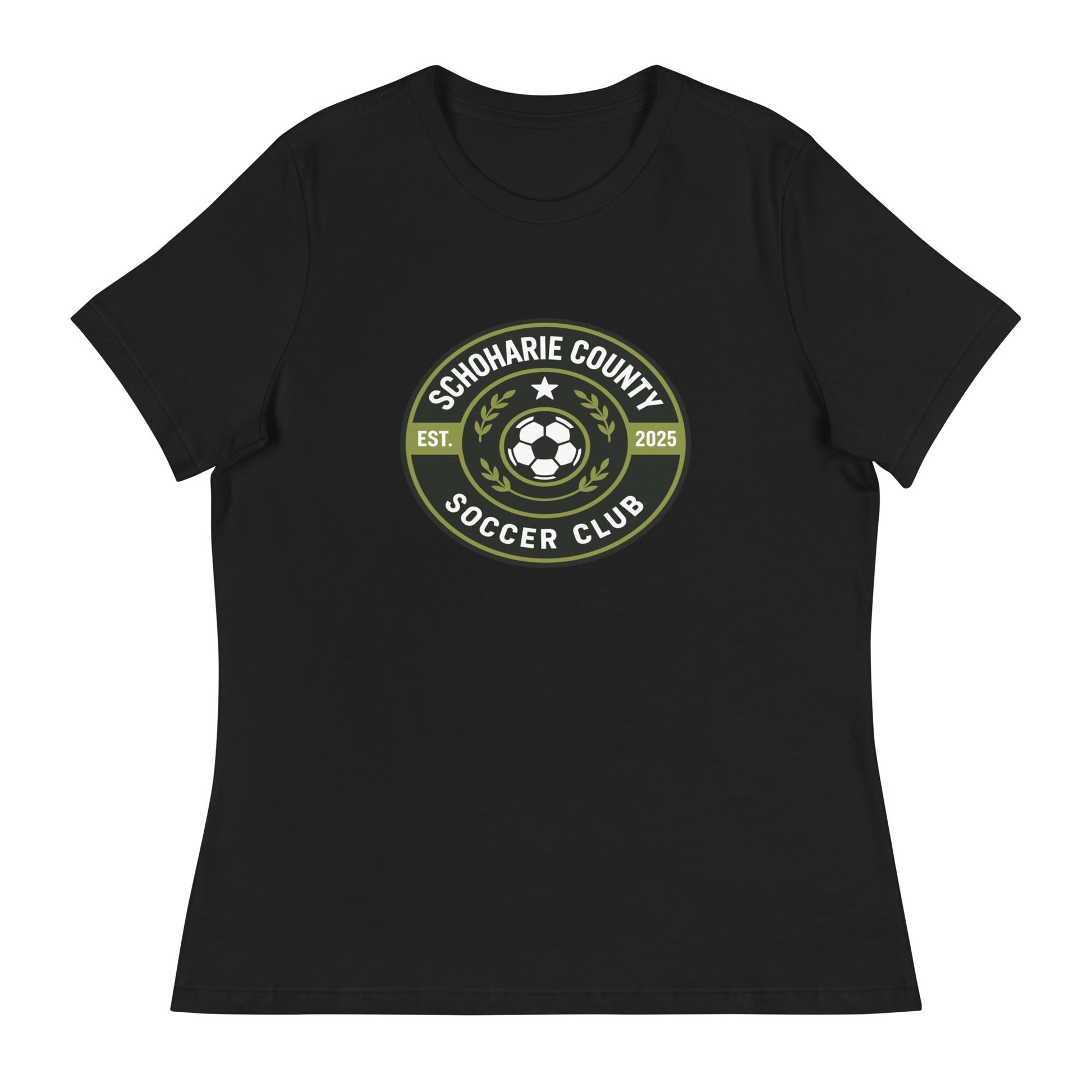 Performance | Women's Relaxed T Shirt | Schoharie County Soccer Club | Badge Logo