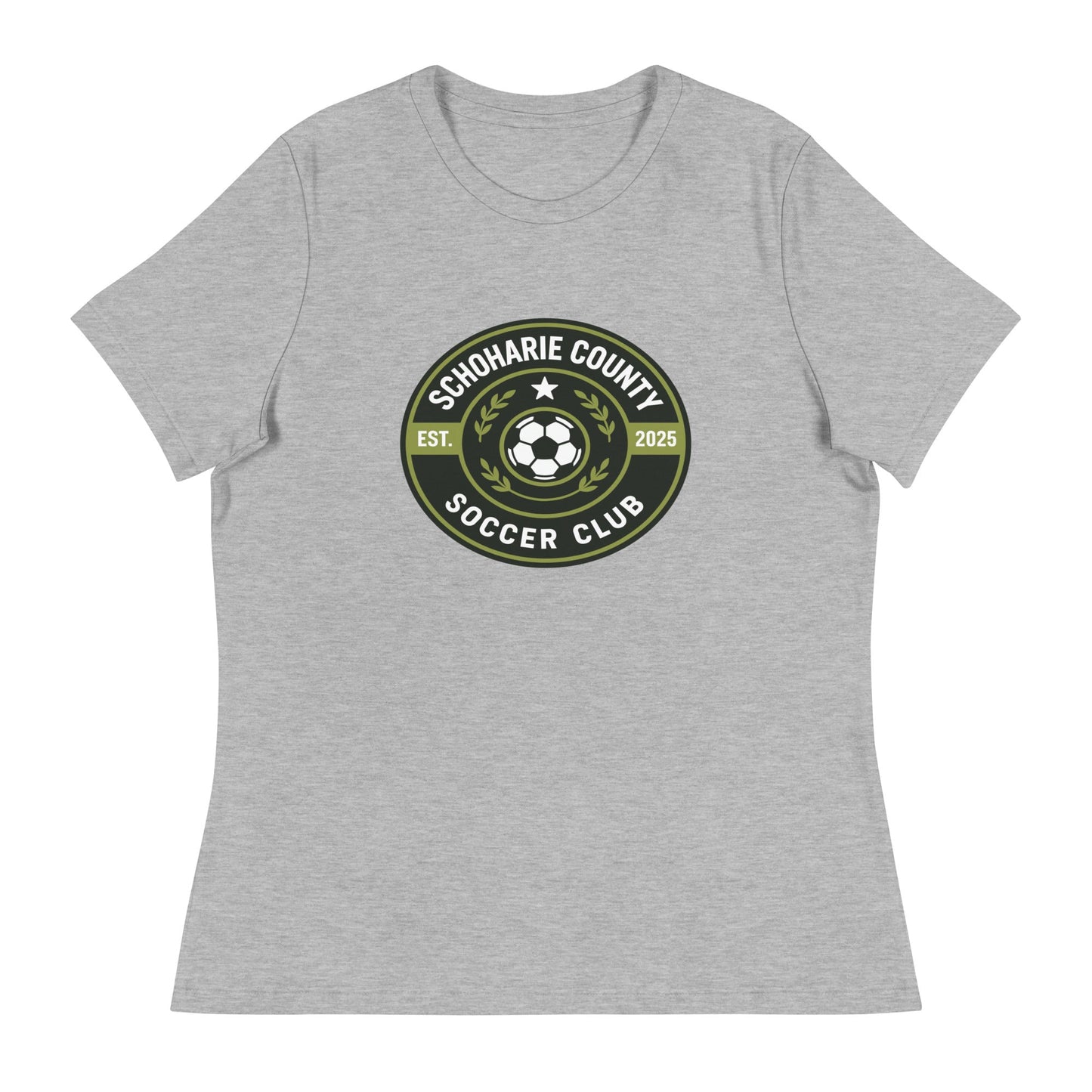 Performance | Women's Relaxed T Shirt | Schoharie County Soccer Club | Badge Logo