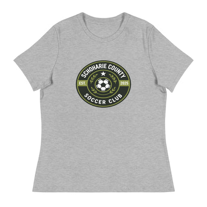 Performance | Women's Relaxed T Shirt | Schoharie County Soccer Club | Badge Logo