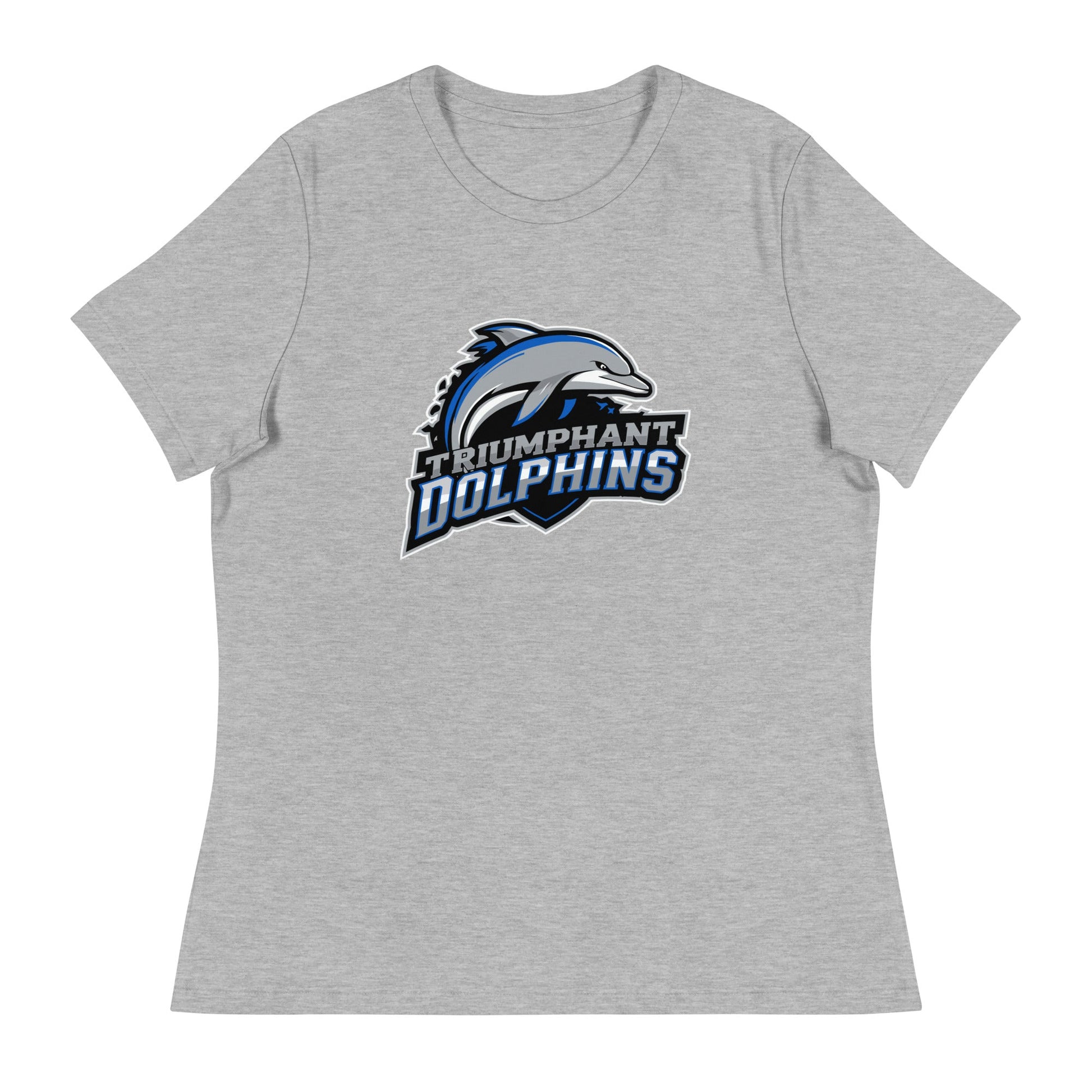 Performance | Women's Relaxed T Shirt | SE Triumphant Dolphins | Dolphins Mascot Logo