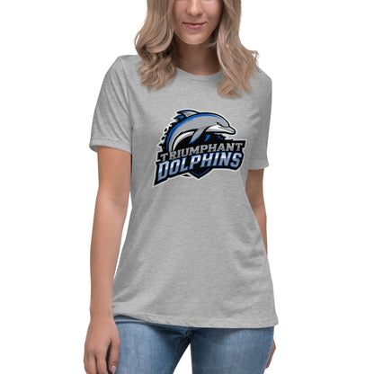 Performance | Women's Relaxed T Shirt | SE Triumphant Dolphins | Dolphins Mascot Logo