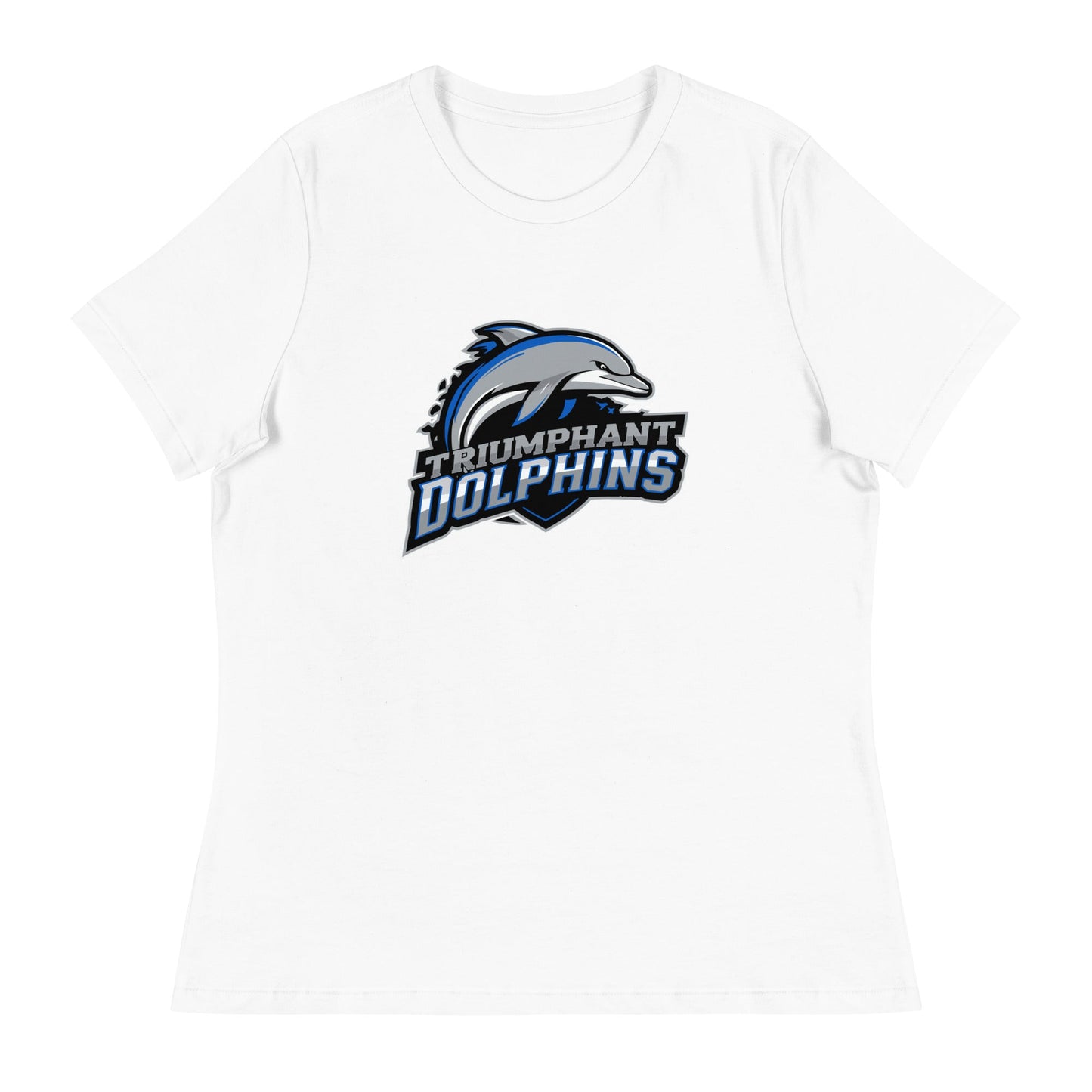 Performance | Women's Relaxed T Shirt | SE Triumphant Dolphins | Dolphins Mascot Logo