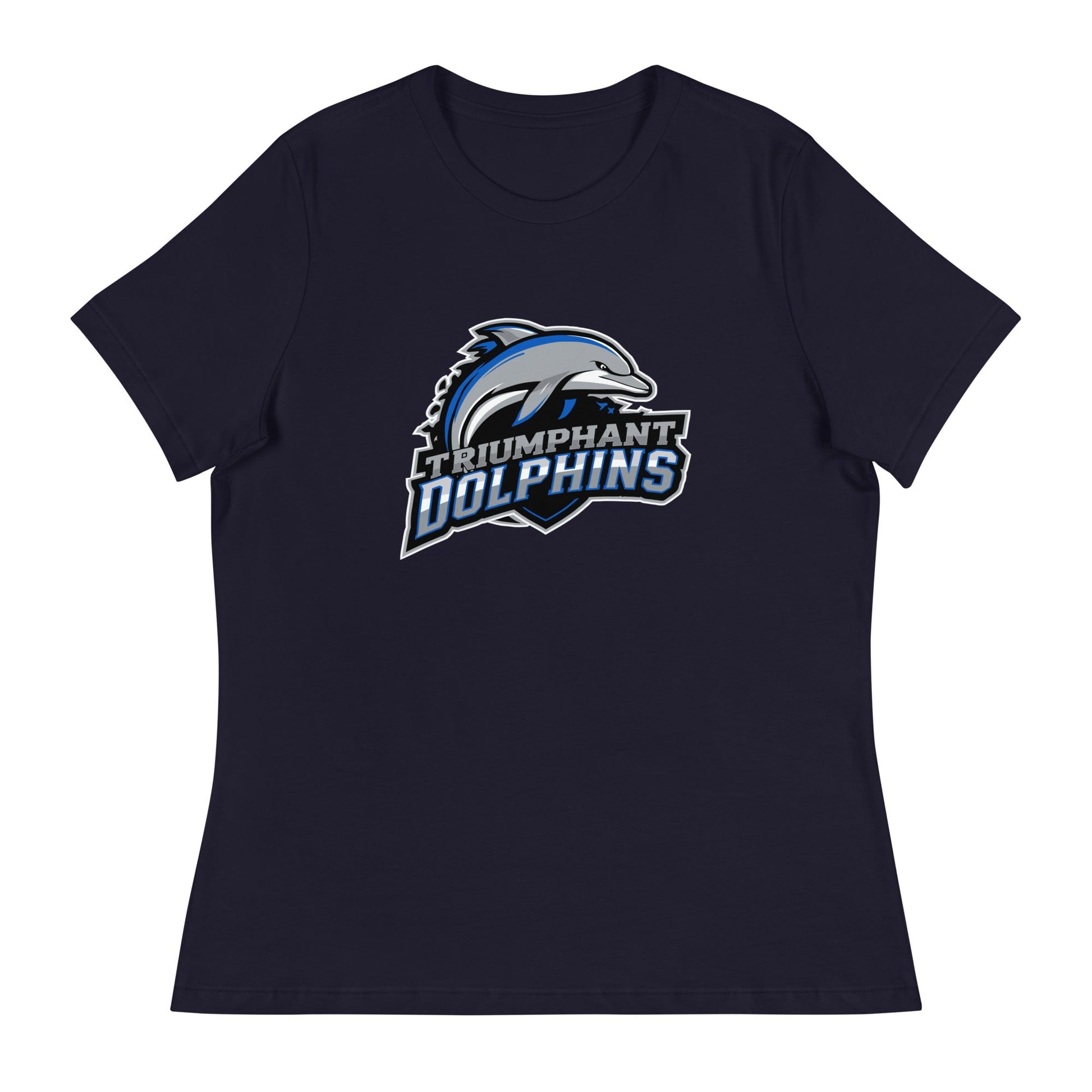 Performance | Women's Relaxed T Shirt | SE Triumphant Dolphins | Dolphins Mascot Logo