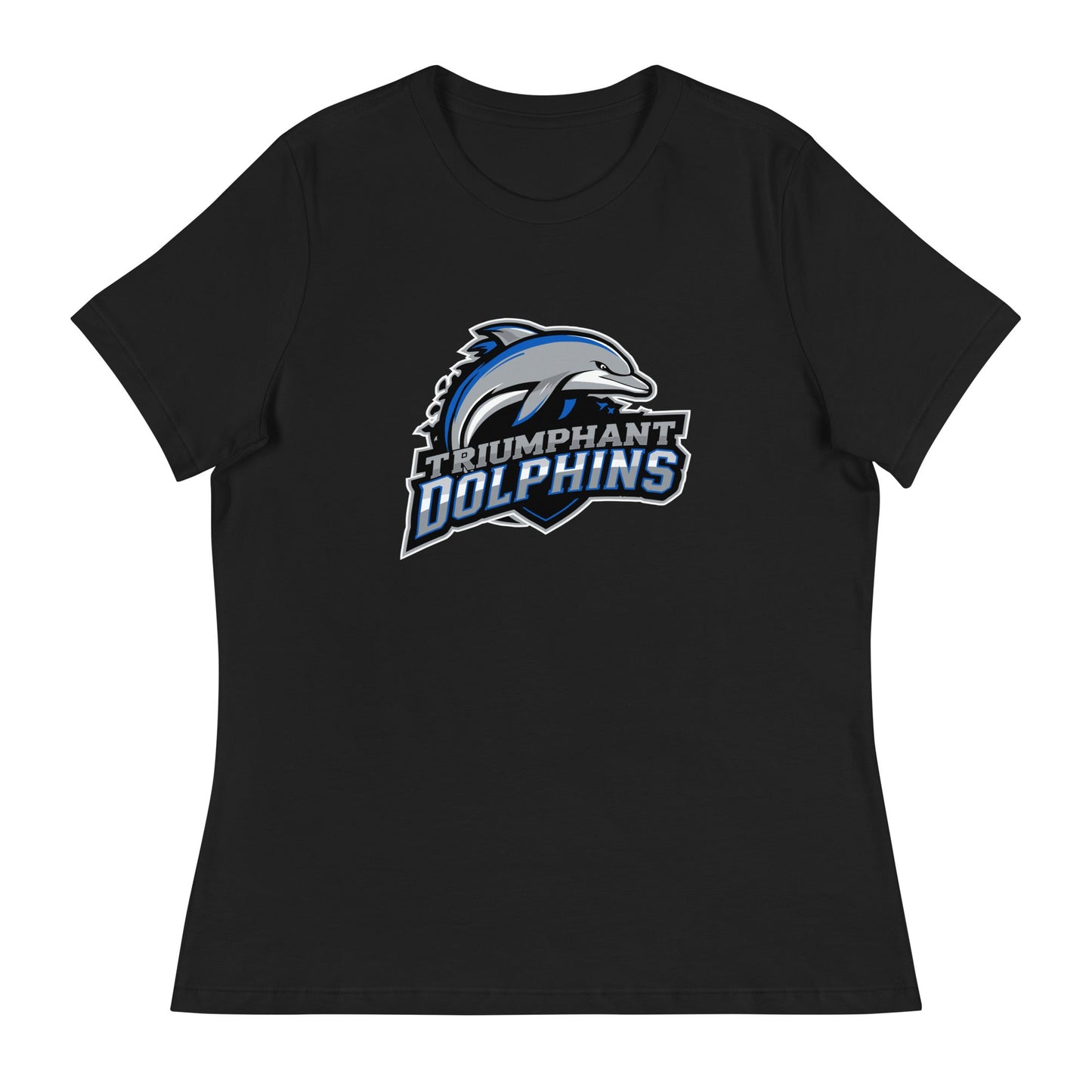 Performance | Women's Relaxed T Shirt | SE Triumphant Dolphins | Dolphins Mascot Logo