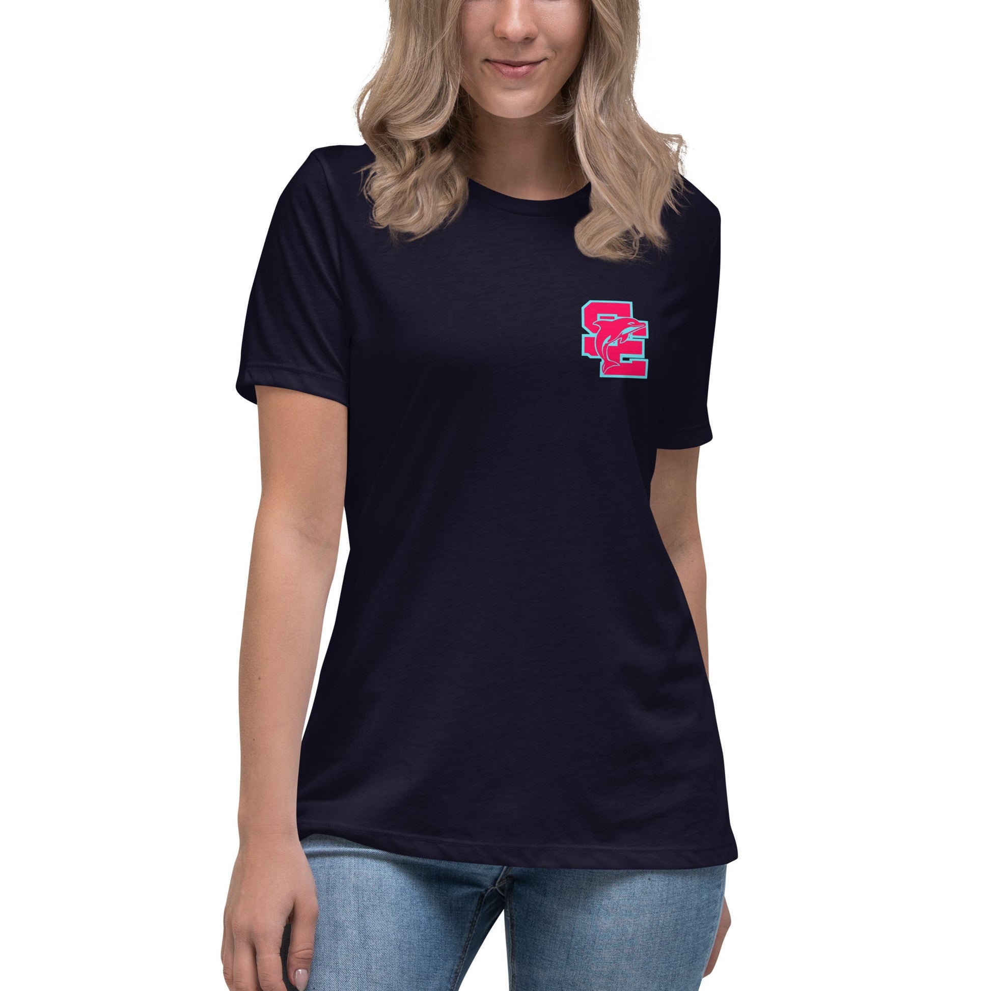 Performance | Women's Relaxed T Shirt | SE Triumphant Dolphins | SE Alt Logo