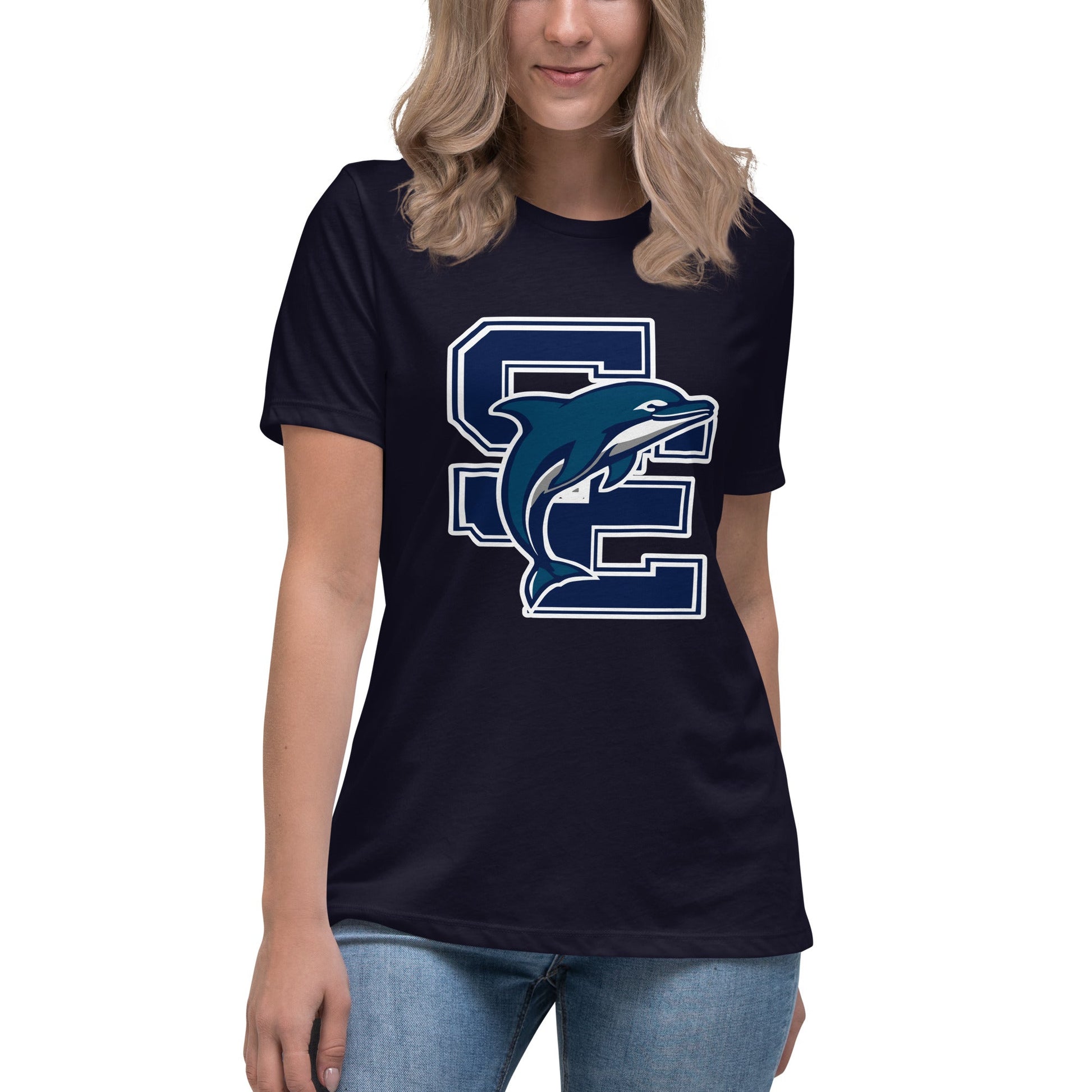 Performance | Women's Relaxed T Shirt | SE Triumphant Dolphins | SE Logo
