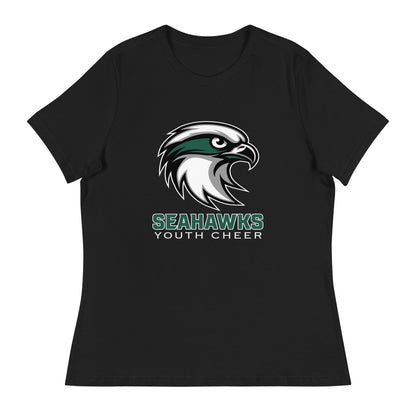 Performance | Women's Relaxed T Shirt | Seahawks Youth Cheer | Alt Script Logo